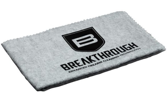 BREAKTHROUGH SILICONE GUN CLOTH WITH BCT LOGO - 12 X 14 (GRAY) BT-SGC - Win Repeating Arms Promotion